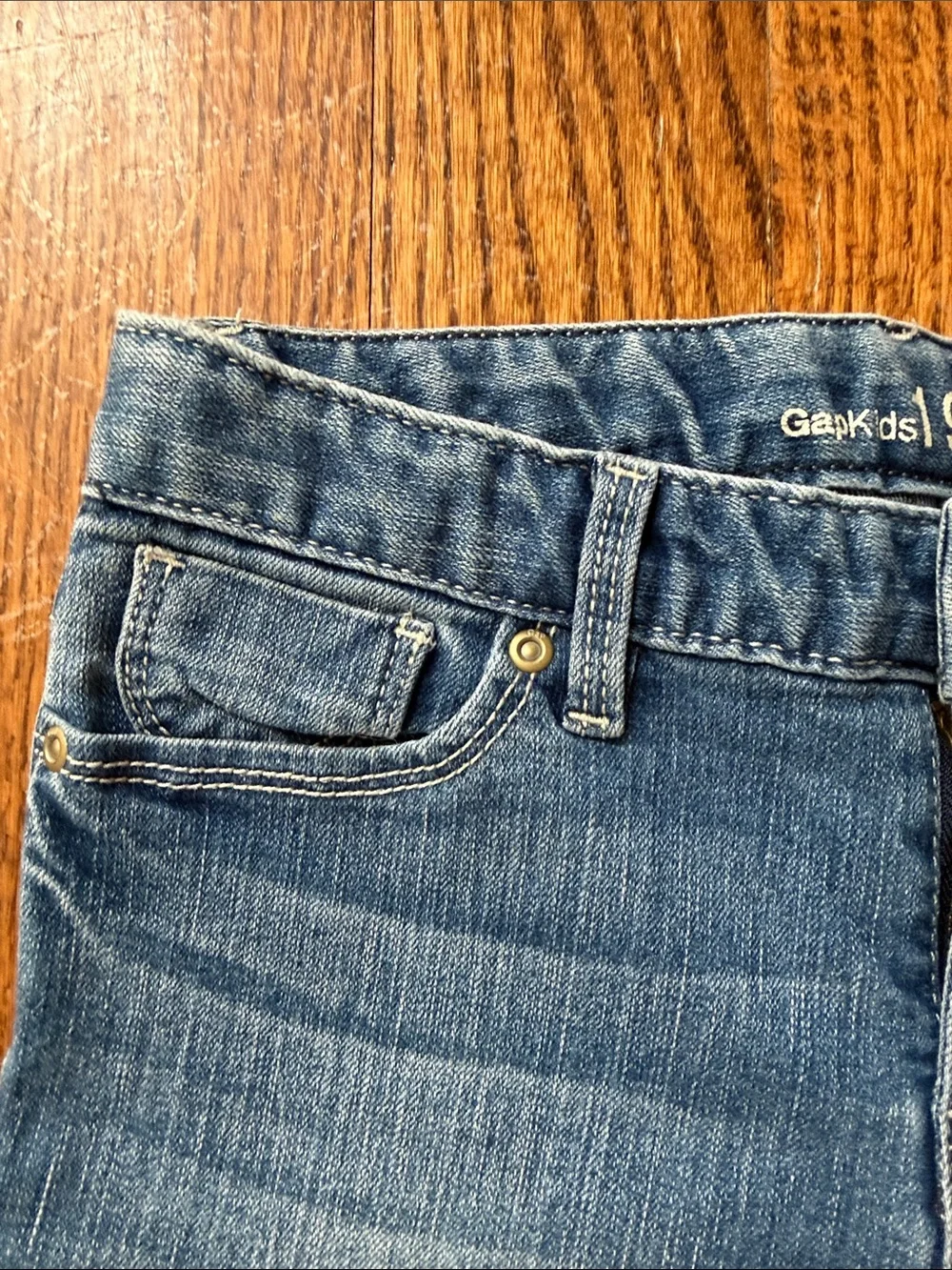 GAP Kids Blue Straight cropped stretch  Jeans